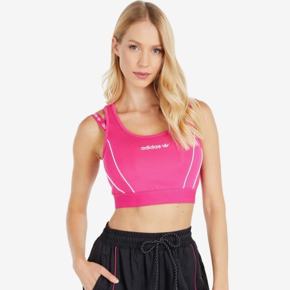 Adidas Originals Sports Bra Top size medium activewear Preowned - Picture 6 of 6